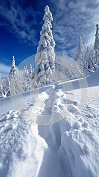 Journey Through a Winter Wonderland: A Dynamic Perspective of a photo