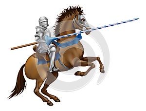 Jousting knight