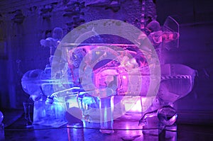 Jousting Knights Ice Sculpture