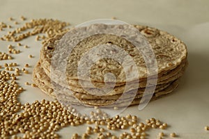 Jowar roti or jowar bhakri are healthy gluten free flatbreads made with sorghum millet flour. These rotis are also called as