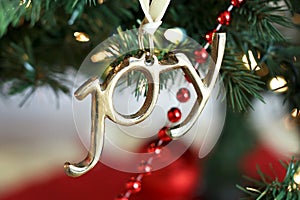 Joy Christmas Ornament