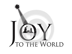 Joy to the World Nativity Scene photo