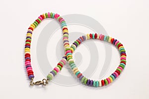Joyful Colors of Jewelery Beads Multi Colored Chain Collection