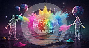 A joyful Holi celebration