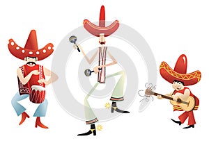 Joyful mariachi band