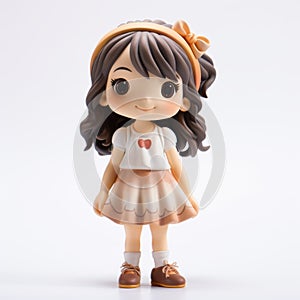 Joyful And Optimistic Rinky Kimi Ganoda Figure In Orange And Brown