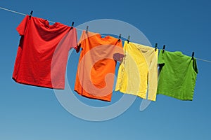 Joyful summer laundry photo