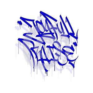JOYFULL PRAISE word graffiti tag style
