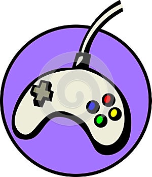 Joypad videogame controller. Vector file available