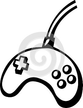 Joypad videogame controller vector illustration
