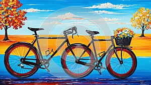The Joyride Celebrating National Just Because Day with a Bicycle Masterpiece.AI Generated