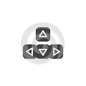 Joystick buttons vector icon