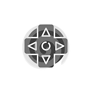 Joystick controller vector icon