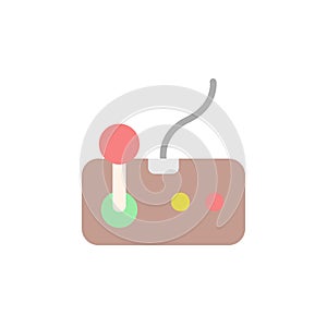 Joystick, game controller icon. Simple color vector elements of video game icons for ui and ux, website or mobile application