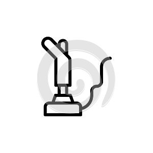 Joystick, game controller icon. Simple line, outline vector elements of video game icons for ui and ux, website or mobile