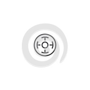 Joystick game vector icon symbol isolated on white background