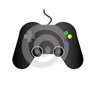 Joystick for gaming icon isolated on white background