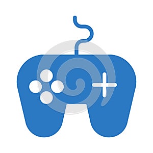 Joystick glyph colur vector  icon