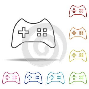 joystick icon. Elements of web in multi colored icons. Simple icon for websites, web design, mobile app, info graphics