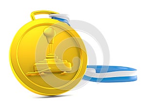 Joystick on medal