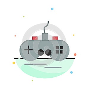 Joystick, Wireless, Xbox, Gamepad Abstract Flat Color Icon Template photo