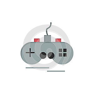 Joystick, Wireless, Xbox, Gamepad  Flat Color Icon. Vector icon banner Template photo