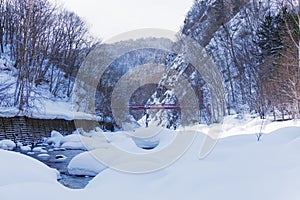 Jozankei Onsen in winter, Japan