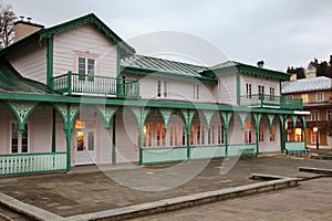 Jozef Dietl square in Iwonicz-Zdroj. Poland