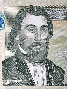 Jozef Miloslav Hurban a portrait from Slovak money