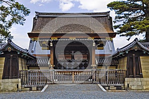 JP Kyoto Imperial Gate Pines