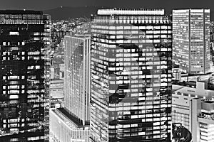 JP Osaka skydeck towers BW 70mm