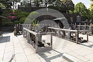 47 ronin tombs at Sengakuji temple in Tokyo Japan