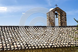 _JP01415-typical roof in provence surmounted by a bell tower