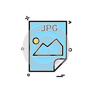 JPG application download file files format icon vector design