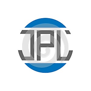 JPL letter logo design on white background. JPL creative initials circle logo concept. JPL letter design