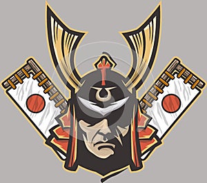 jpn samurai logoVector illustration DOWNLOAD