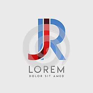 JR logo letters with blue and red gradation