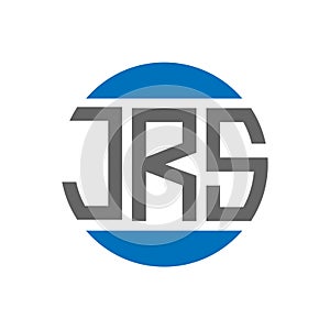 JRS letter logo design on white background. JRS creative initials circle logo