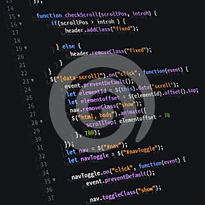 Js coding website background