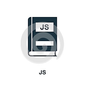 Js icon. Creative element design from programmer icons collection. Pixel perfect Js icon for web design, apps, software