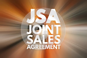 JSA - Joint Sales Agreement acronym