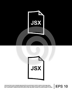 jsx file format icon template