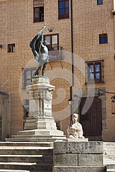 Medina del Campo square. Segovia, Spain photo