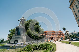 Juan de Garay Monument in buenos aires, argentina - dec 2th 2023 photo