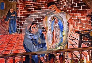 Juan Diego Guadalupe Painting Parroquia Church San Miguel de Allende Mexico photo