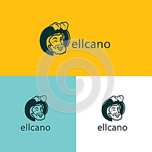 Juan SebastiÃ¡n Elcano vector illustration. Spanish conquistador logo