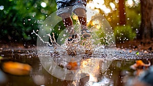 A jubilant water splash photo