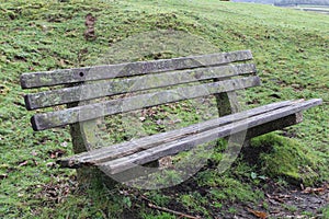 The jubilee 1977 bench on the moors