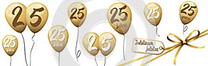 jubilee balloons 25 years