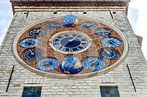 The Jubilee clock on the Zimmer Tower, Lier, Belgium